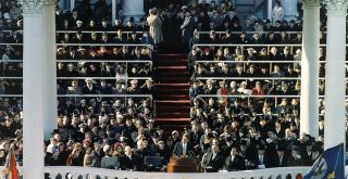 President Kennedy inaugural address JFK Library commons.wikimedia.org 