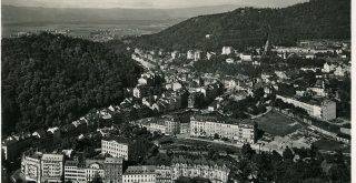 25529 Karlsbad 1930 Blick auf Karlsbad Bruck Sohn Kunstverlag