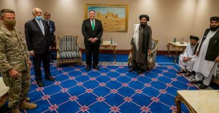 U.S. Secretary of State Michael R. Pompeo meets with the Taliban Delegation in Doha Qatar on September 12 2020 by U.S. Department of State